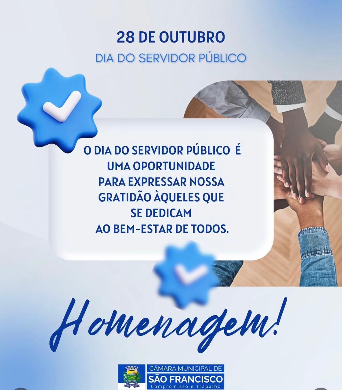 28 de outubro, dia do Servidor Público.