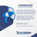 Comunicado Importante. Comunicado Importante.