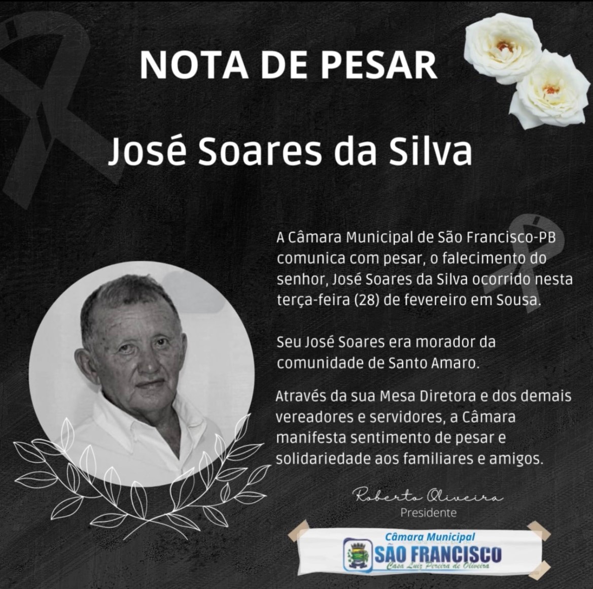 Nota de Pesar!